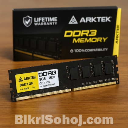 ARKTEK DDR3 8GB 1600MHz Desktop RAM